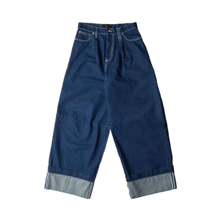 Simone Rocha Embellished Puddle Jeans "Blue"