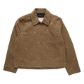 Song for the Mute Metal Bead Crop Patch Pocket Jacket "Natural"