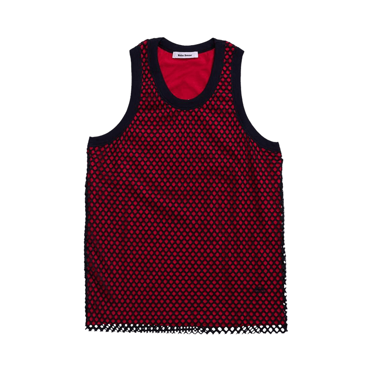 Wales Bonner Record Mesh Tank Top "Red"