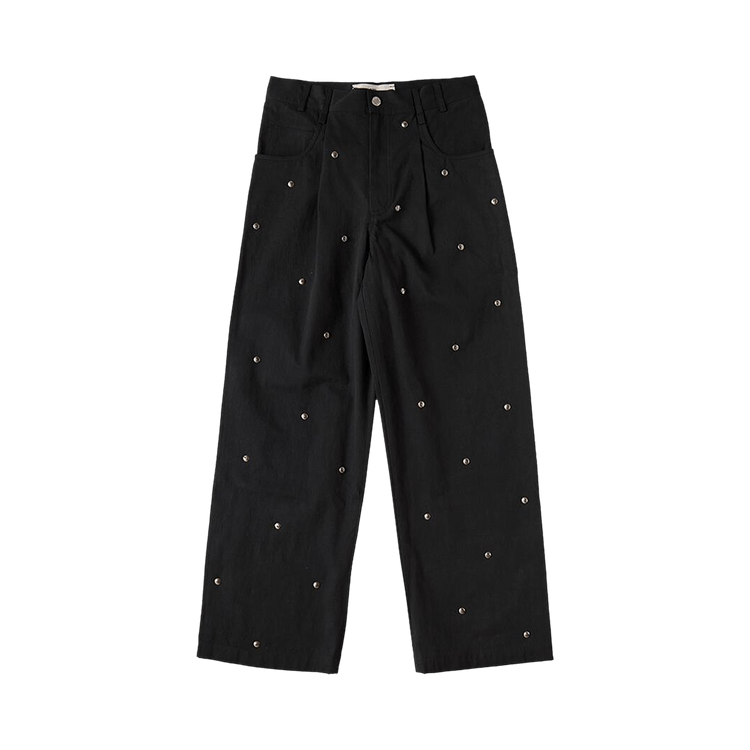 Song for the Mute Metal Bead Boyfriend Jeans "Black"