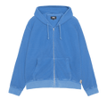 Stussy Double Layer Waffle Zip Hoodie "Blue"