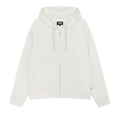 Stussy Double Layer Waffle Zip Hoodie "Off White"