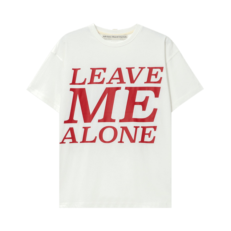 Advisory Board Crystals Leave Me Alone Tee "White"