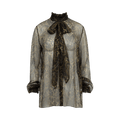 Saint Laurent Printed Blouse "Marine/Multicolor"