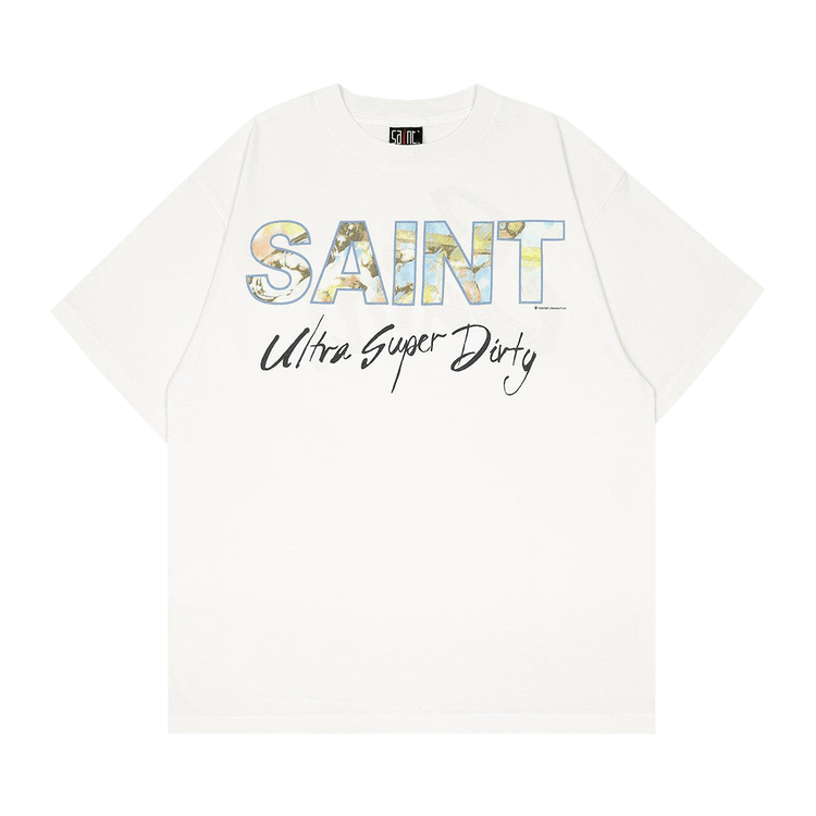 SAINT Mxxxxxx Short-Sleeve Super Dirty Tee "White"