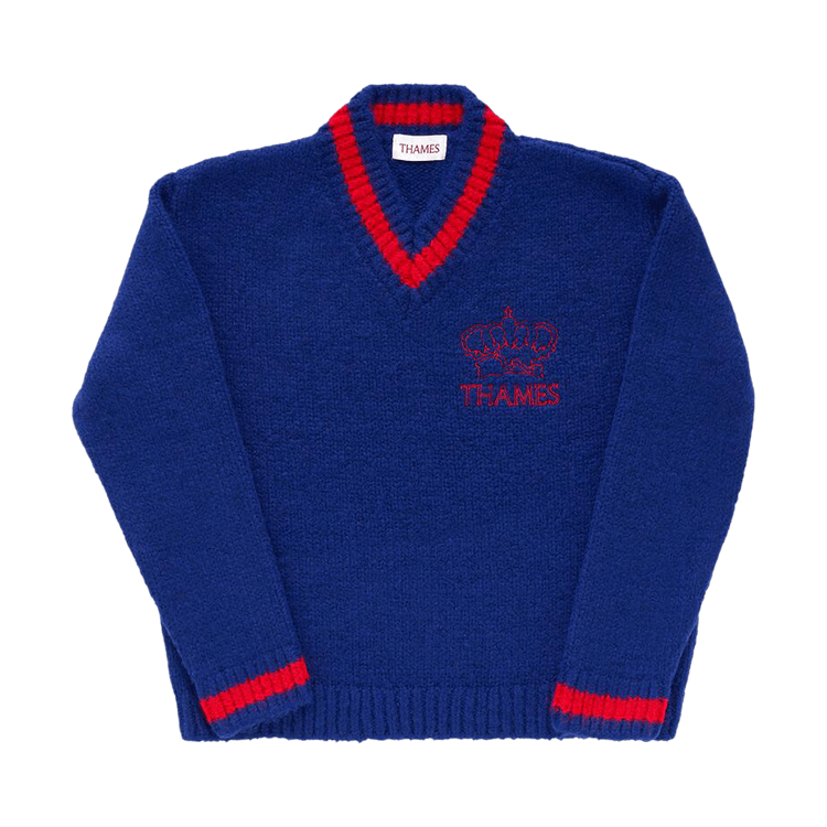 Thames P.G. Knit Mohair Sweater "Prussian Blue"