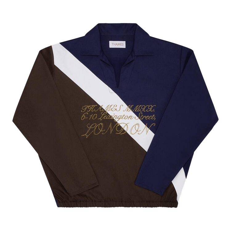 Thames Sache Drill Top "Blue/Brown"