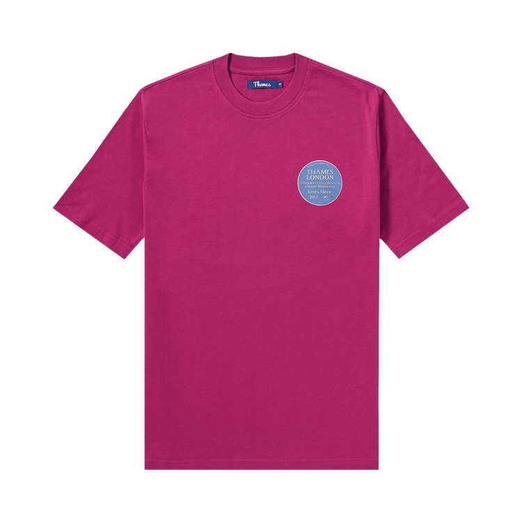 Thames Infinity Plaque T-Shirt "Dark Pink"