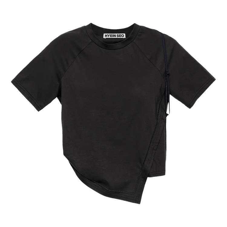 Hyein Seo Hemstith Crop Top "Black"