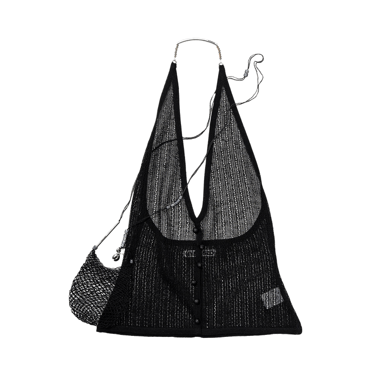 Hyein Seo MIni Bag Silk Knit Top "Black"