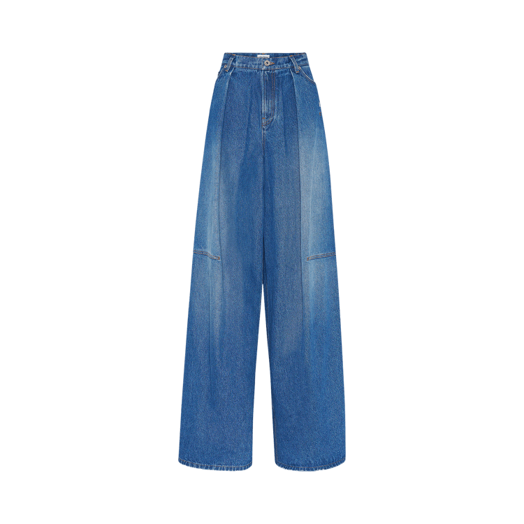 Jean Paul Gaultier Loose Denim Jeans "Vintage Blue"