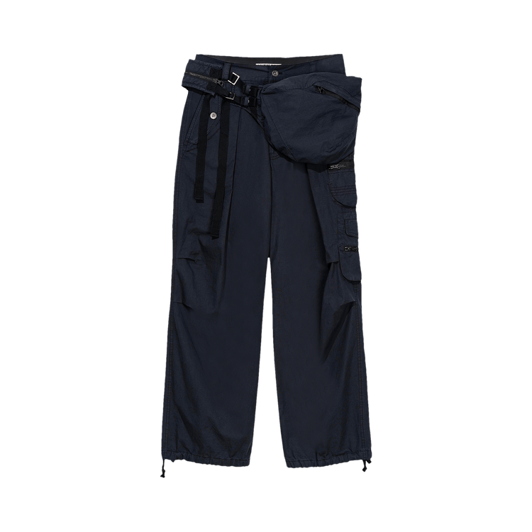 Hyein Seo Waist Bag Pocket Pants "Black"