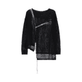 Y's Asymmetric Long-Sleeve Top 'Black'