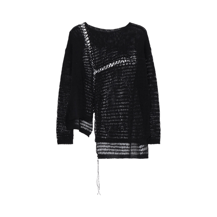 Y's Asymmetric Long-Sleeve Top 'Black'