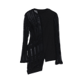 Y's H-Right Hem Crunched Top 'Black'