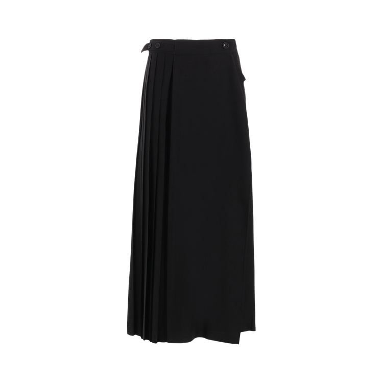 Y's I-Pleated Wrap Skirt 'Black'