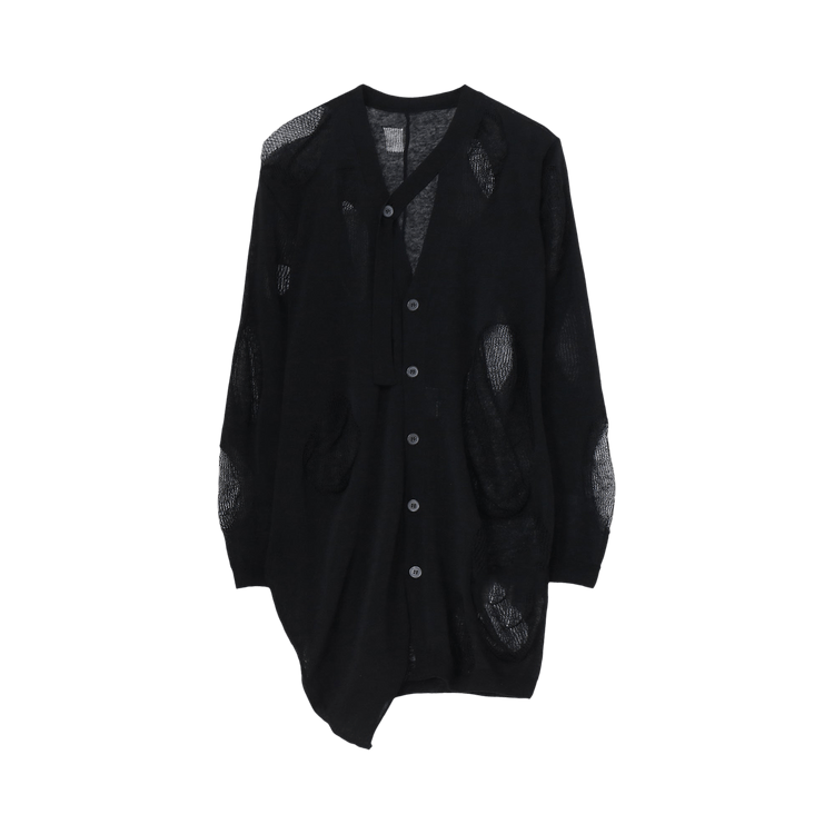 Yohji Yamamoto Draped D Cardigan "Black"