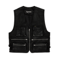 Supreme Leather Cargo Vest "Black"