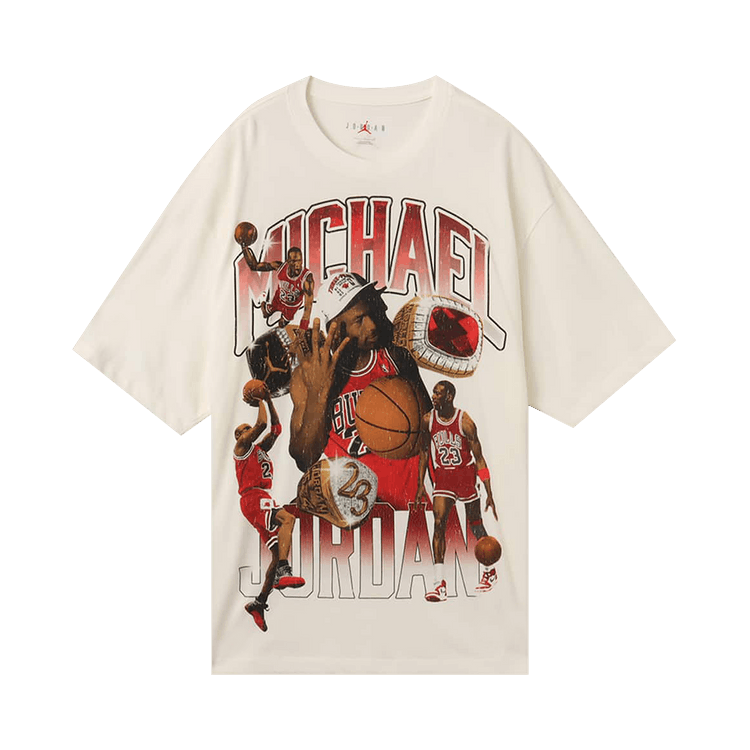 Air Jordan Flight Essentials Oversized T-Shirt "Sail/Varsity Red"