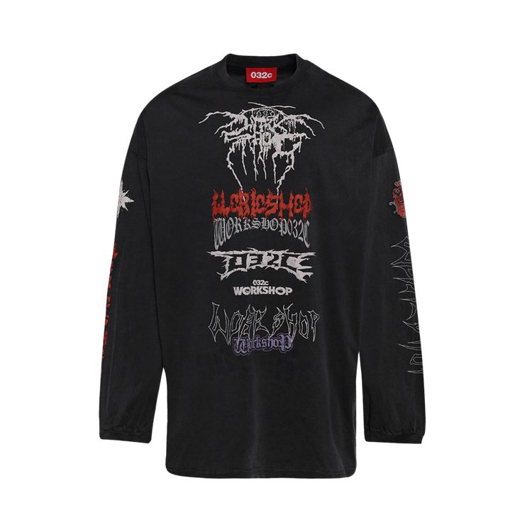 032C Telepresence Oversized Long-Sleeve "Faded Black"