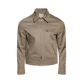 Courrèges Logo Patch Zip-Up Jacket "Beige"
