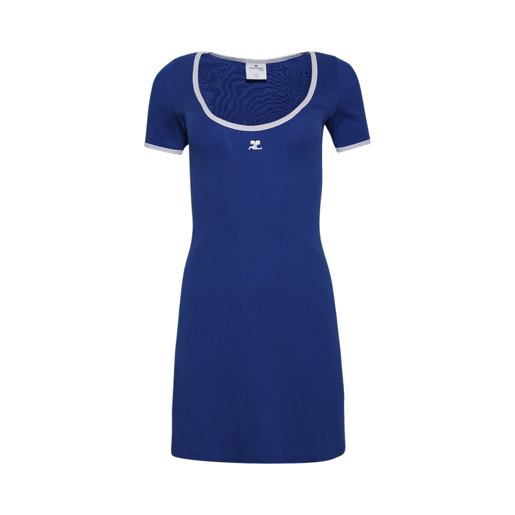 Courrèges Holistic Mini Dress "Saphire/Pearl"