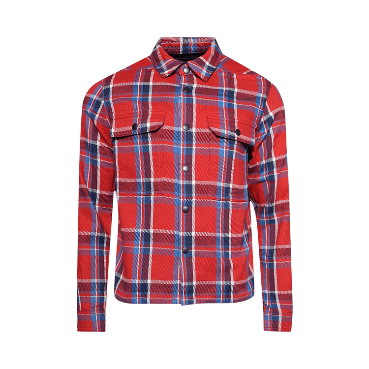Rick Owens DRKSHDW Cropped Outershirt "Red Plaid"