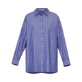 The Row Luka Shirt "Purple Blue/White"