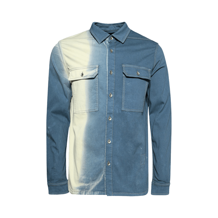 Rick Owens DRKSHDW Denim Outershirt "Toothpaste Degrade"