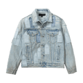 Who Decides War Patched Arch Denim Jacket "Sky"