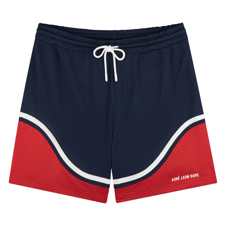 Aimé Leon Dore Colorblock Court Short "Navy Blazer"