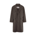 Martine Rose Half & Half Overcoat "Brown"