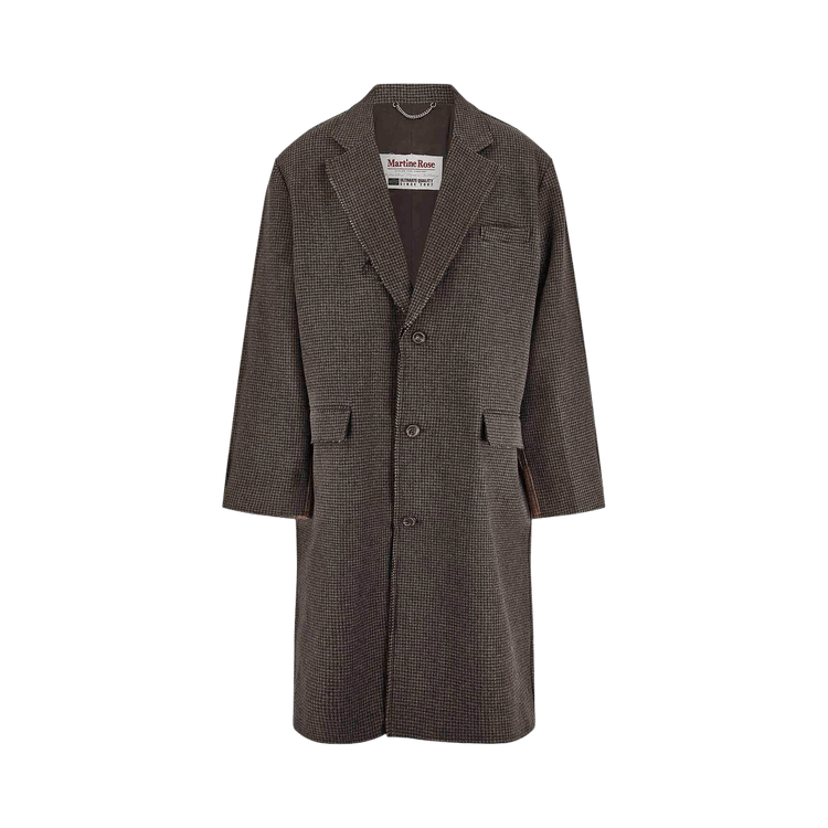 Martine Rose Half & Half Overcoat "Brown"
