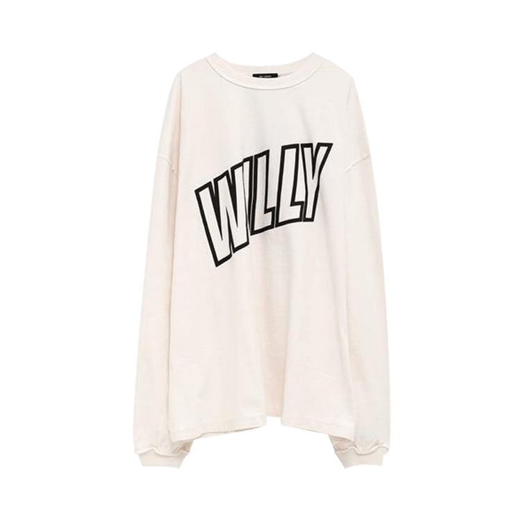Willy Chavarria Inside Out Willy Long-Sleeve Buffalo Tee "White"