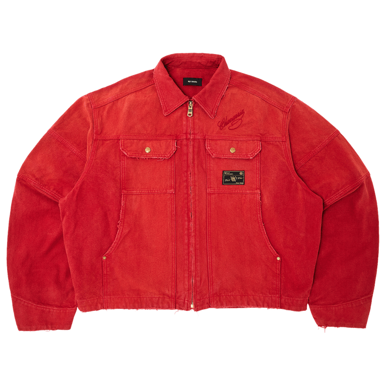Willy Chavarria Stotckton Work Jacket "Red"