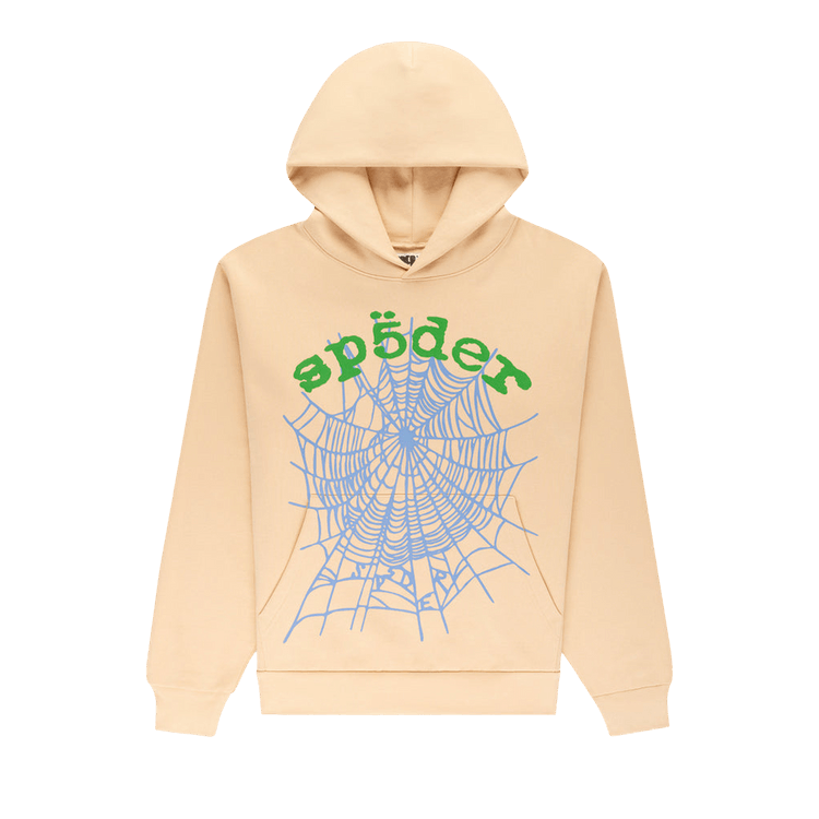 Sp5der Og Web V2 Hoodie "Cream"