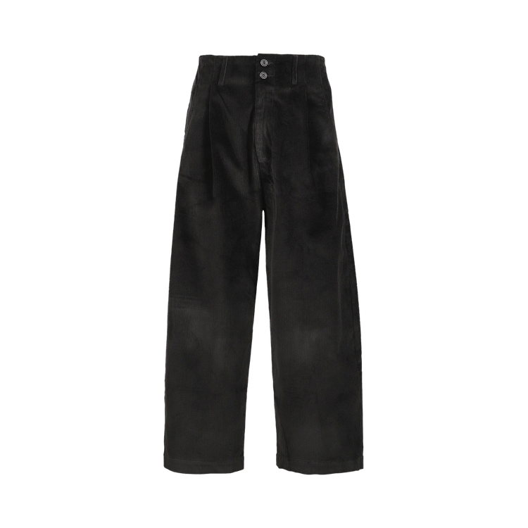 Nicholas Daley Wide Leg Pleated Trouser "Black"