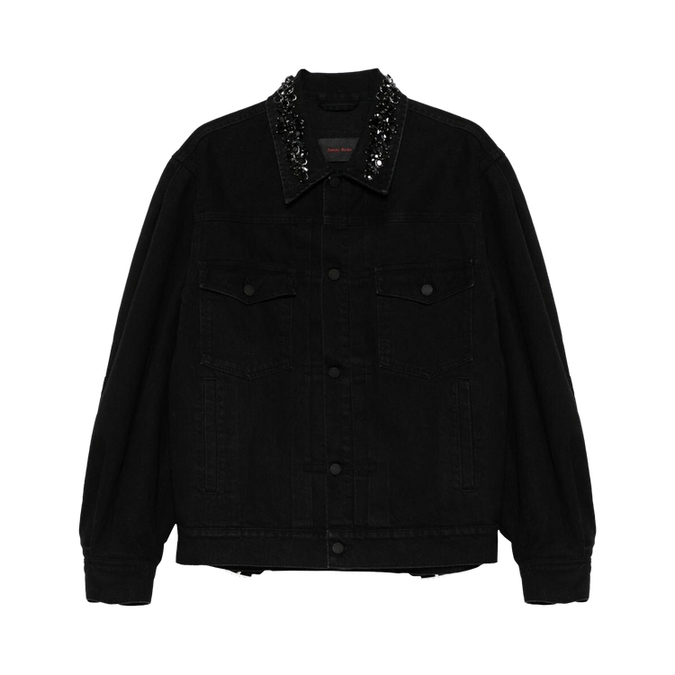 Simone Rocha Puff Sleeve Denim Jacket "Black"