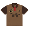 Denim Tears x Stussy Spades Team Polo "Brown"