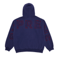 Supreme Frayed Hooded Sweatshirt "Washed Navy"