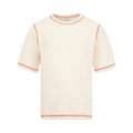 Bottega Veneta Waffle Tee "Chalk"