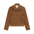 CELINE Suede Trucker Jacker "Cigar"