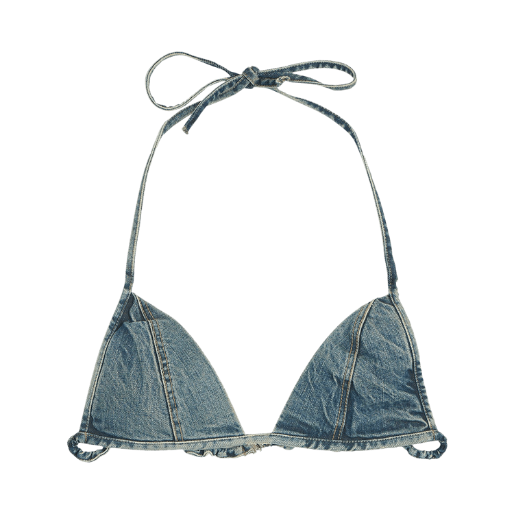 Rick Owens DRKSHDW Denim Bra Top "Washed Indigo"