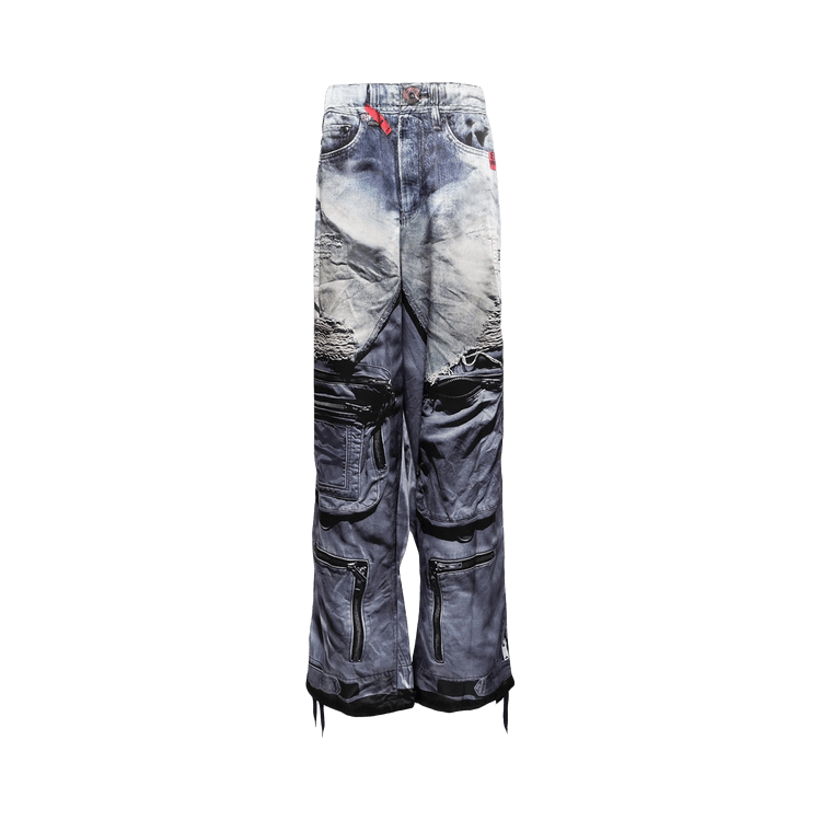 Maison Mihara Yasuhiro Trompe L"Oeil Parachute Pants "Navy'