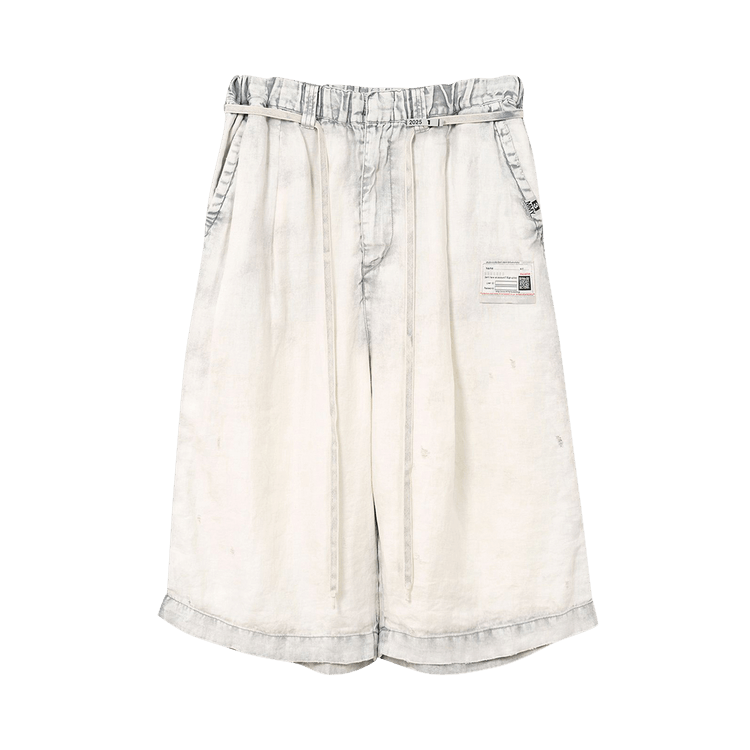 Maison Mihara Yasuhiro Aged Wide Shorts "Light Grey"