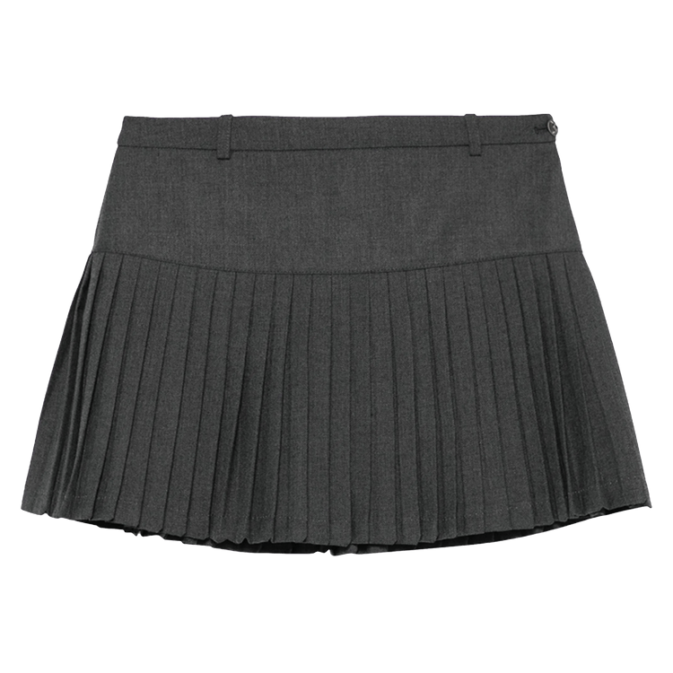 Marine Serre Regenerated Tailoring Pleated Skirt "Grey"