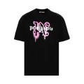 Palm Angels Miami Monogram Spray Print T-Shirt "Black"