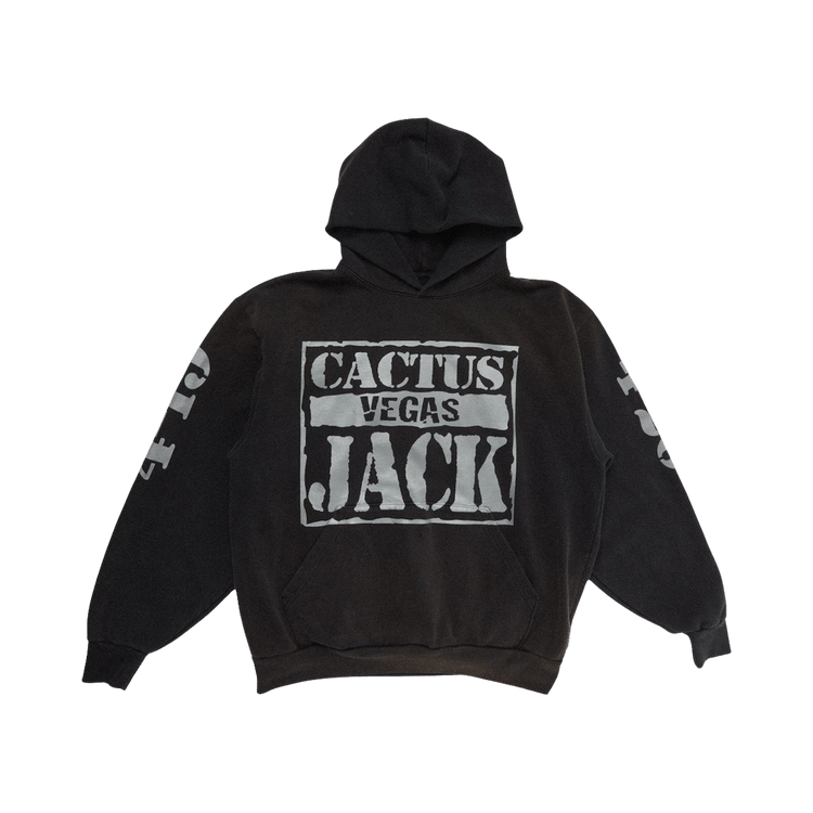 Cactus Jack by Travis Scott x WWE WrestleMania Pullover Hoodie "Black"