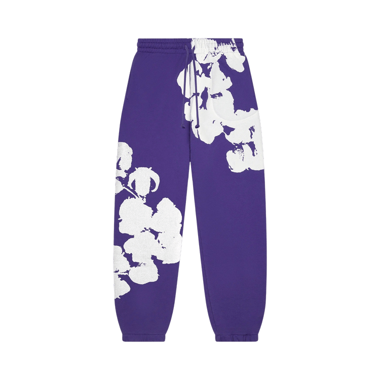Denim Tears Big Cotton Wreath Sweatpants "Purple"