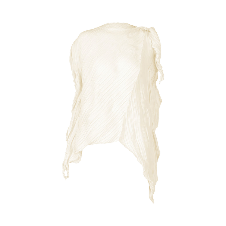 Issey Miyake Wrinkled And Twisted Shirt "Washi White"